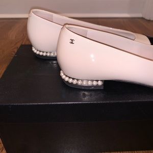 Classic Chanel Flats w/ Pearls